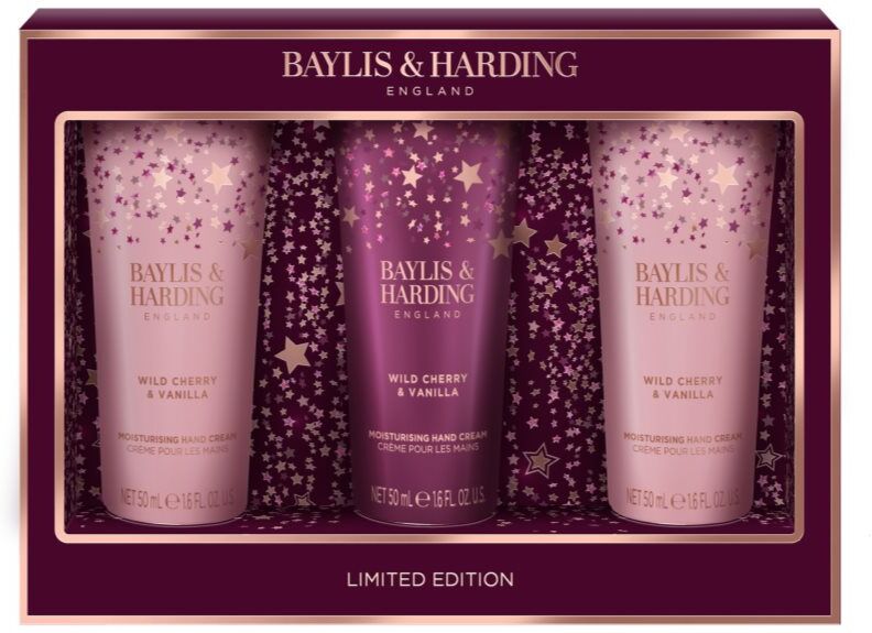 Baylis & Harding Wild Cherry & Vanilla coffret cadeau mains