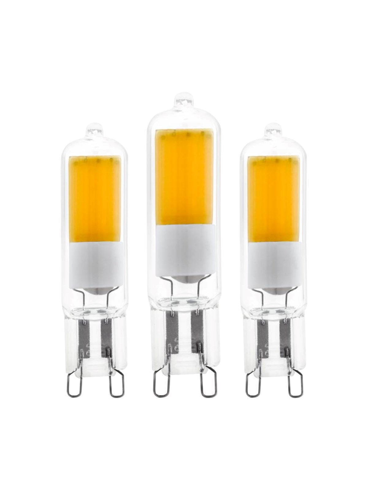 EGLO LED-Lampe COB 2W/830 200 lumen clear 3-pack G9