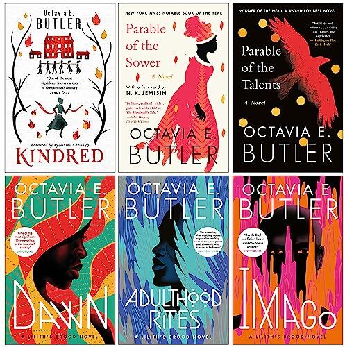Headline Octavia E. Butler Collection 6 Books Set (Kindred, Parable of the Sower, Parable of the Talents, Dawn, Adulthood Rites, Imago)