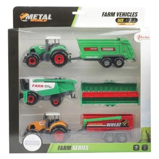 Toi-Toys Metalltraktor mit Anhänger (28002Z)