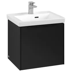 Villeroy und Boch Subway 3.0 Waschtisch-Unterschrank C58001VL 47,3x42,9x40,75cm, ohne LED/Griff Volcano black, volcano black