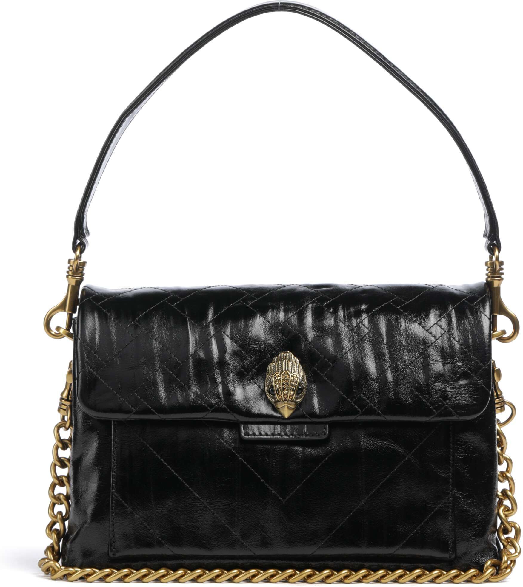 Kurt Geiger Celia Schultertasche aus Leder, schwarz