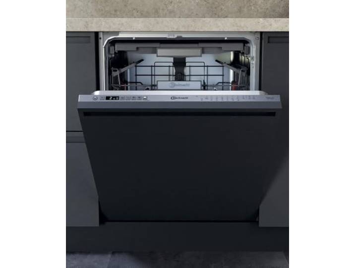 Bauknecht BCIO 3T341 PLET Vollintegrierbarer Geschirrspüler 60 cm /Edelstahl/14 Maßgedecke/10 Standardprogramme und 1 Sensorprogramm/PowerClean/ActiveDry/Besteckschublade/Vollwasserschutz