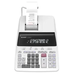 SHARP CS-2635LW Tischrechner druckend lichtgrau