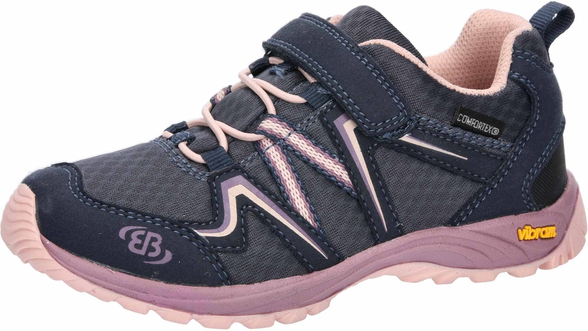 Wanderschuh BRÜTTING "Outdoorschuh Rockwall", Mädchen, Gr. 36, blau, Synthetik, Schuhe Wanderschuh