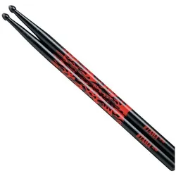Tama 7A-F-BR Drumsticks Rhythimic Fire Black (Schlagzeug), Drumsticks + Schlägel, Schwarz