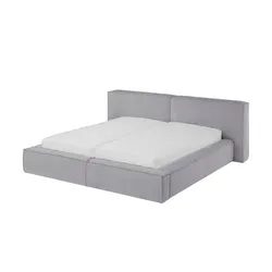 Polsterbett mit Bettkasten Gratia , grau , Maße (cm): B: 260 H: 85