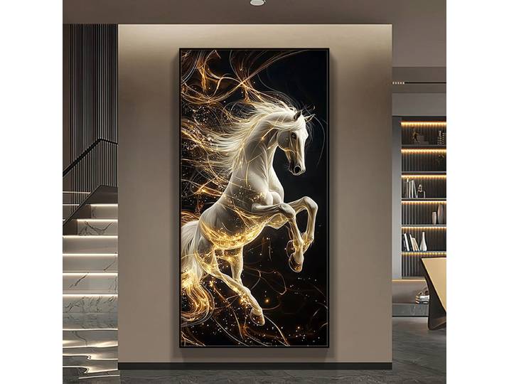 Lampes murales LED Horse pour la décoration de la maison, éclairage de peinture de luxe moderne, couloir, foyer, salon, ludéviation, nouveau
