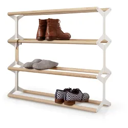 Modernes Schuhregal Stixx - modulares System 4fach