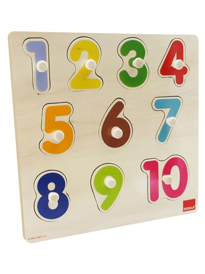 Jumbo 10tlg. Zahlenpuzzle in Bunt - ab 2 Jahren - onesize