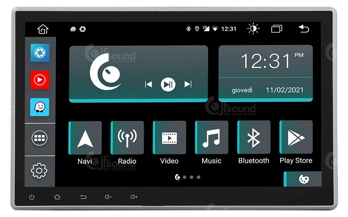 Selius Universele 1DIN autoradio met Android, GPS, Bluetooth, WiFi en 10.1 inch touchscreen