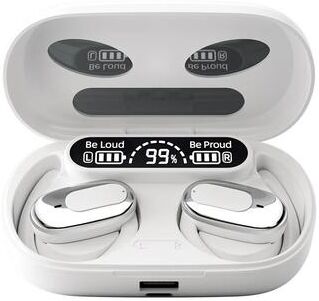 Cozy Casa Charm Wireless Bluetooth Earbuds TWS Long Range Clear Sound Low Power Consumption Headphones white