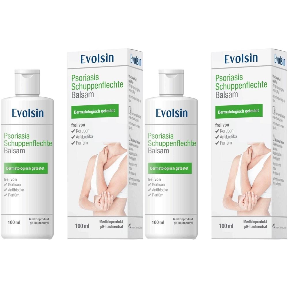 Evolsin Psoriasis Schuppenflechte Balsam 2x 2x100 ml