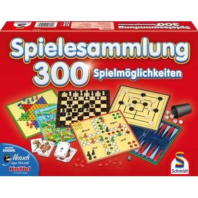 Schmidt 49195 - Spielesammlung ROT mit 300 Spielemöglichkeiten;
