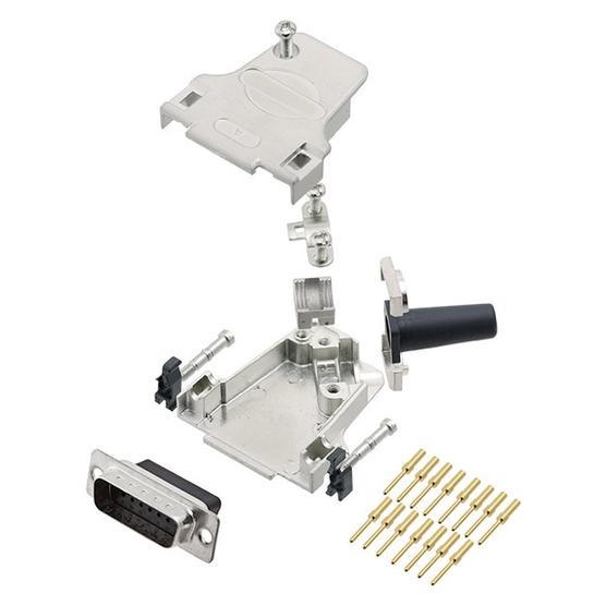 Encitech D45ZF15-DBCP15-K 6355-0049-02 D-SUB Stiftleisten-Set 45 ° Polzahl (num) (6355-0049-02)