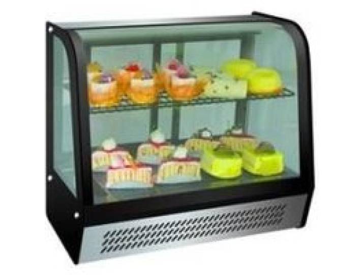 Vitrine Réfrigérée à Poser pour Pâtisserie - Combisteel - 100 litres - Ventilateur - Automatique - Noir