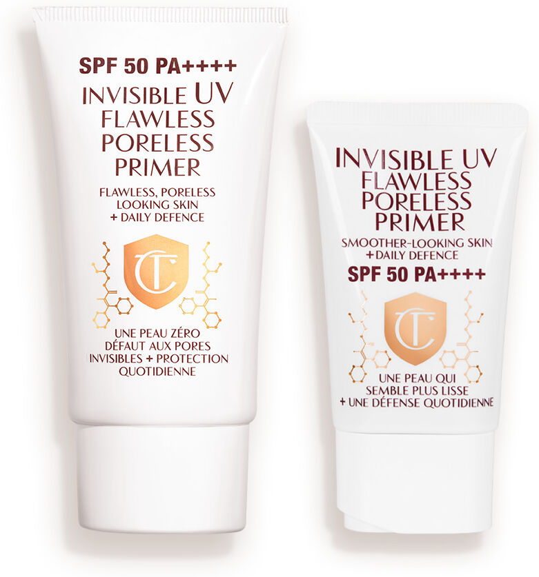 Invisible Uv Flawless Poreless Primer Home & Away Duo - Skincare Kit Charlotte Tilbury 1877 Invisible Uv Flawless Poreless Primer Home & Away Size: