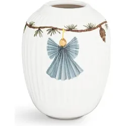 Kähler, Vase, Hammershøi Christmas Vase 10,5 cm - White With Deko (693208) (3x)
