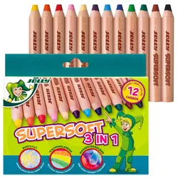 JOLLY Buntstifte Supersoft 3 in 1