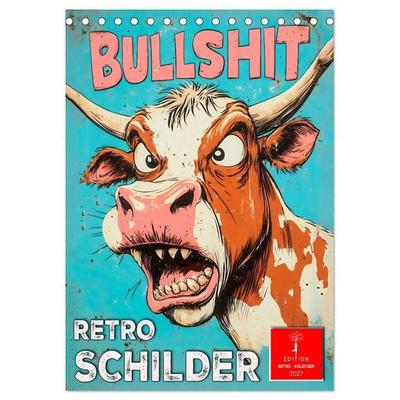 Retro Schilder (Tischkalender 2027 DIN A5 hoch), CALVENDO Monatskalender