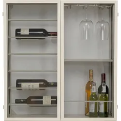 KARE DESIGN Weinregal Porto Metall Grau Greige