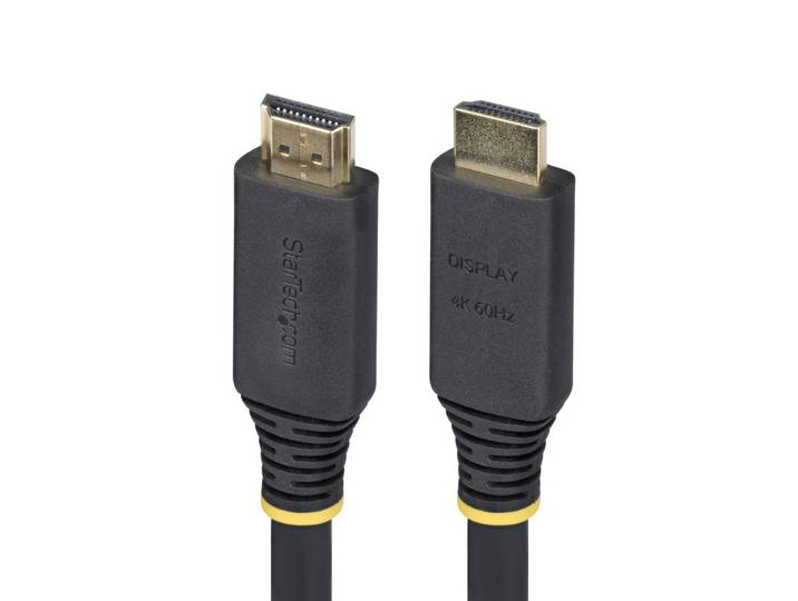 StarTech.com Câble HDMI Haut Débit Actif de 15m, 4K 60Hz/1440p 144Hz, HDR10/HDCP 2.2/ARC, 18Gbps, Cordon HDMI, UHD HDMI 2.0 pour TV/Moniteur/Écran, Ga