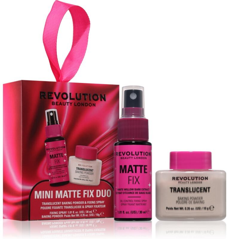 Revolution Mini Matte Fix Duo coffret cadeau visage pour femme 1 pcs