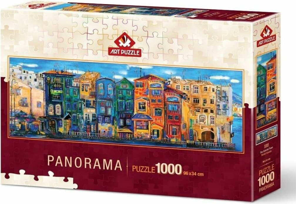 ART PUZZLE Panorama-puzzel Kleurrijke stad 1000 stukjes