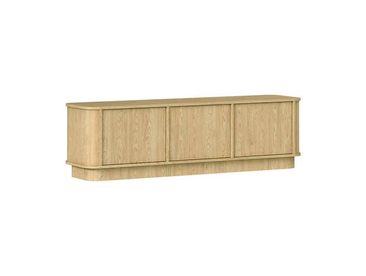 Petits-meubles Tv-Möbel Halina Holz, Braun, Holzwerkstoff, 154x45.5x40 cm, Wohnzimmer, TV Möbel, Lowboards, Lowboards stehend