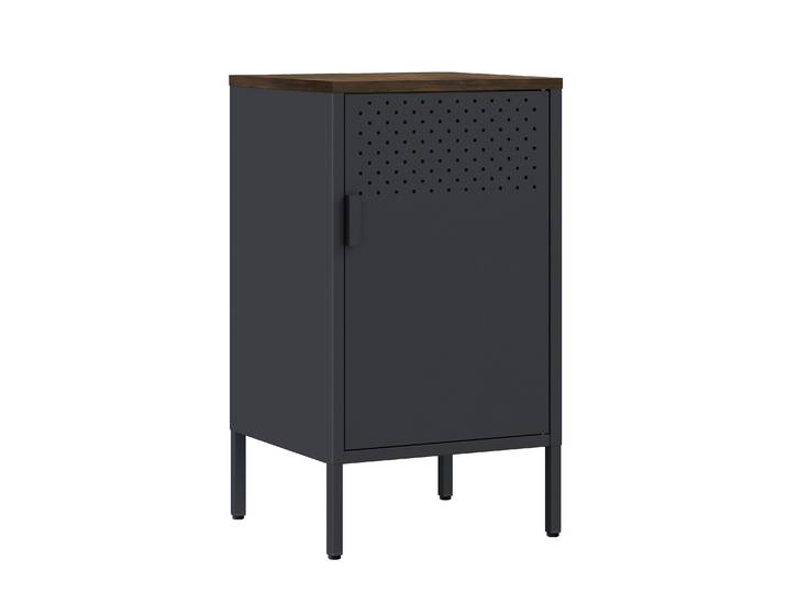 Nachttisch Metall AMET 40 x 76 cm schwarz