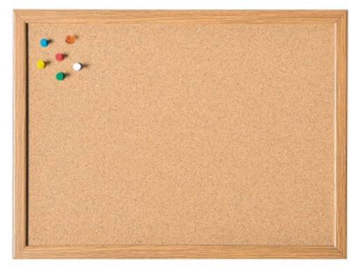 Magnetoplan 121923 Korkpinnwand Braun Kork 80cm x 60cm