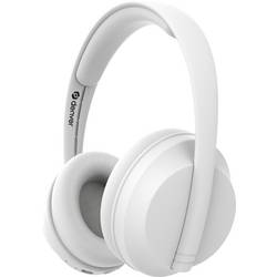 Denver BTH-235W On Ear Headset Bluetooth®, Kabellos Stereo Weiß Headset, Lautstärkeregelung, Fernbedienung, Batterieladeanzeige Handy 111191020470