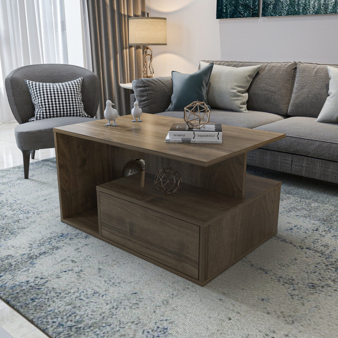 Alpen Home Moyock 90cm W Coffee Table Walnut