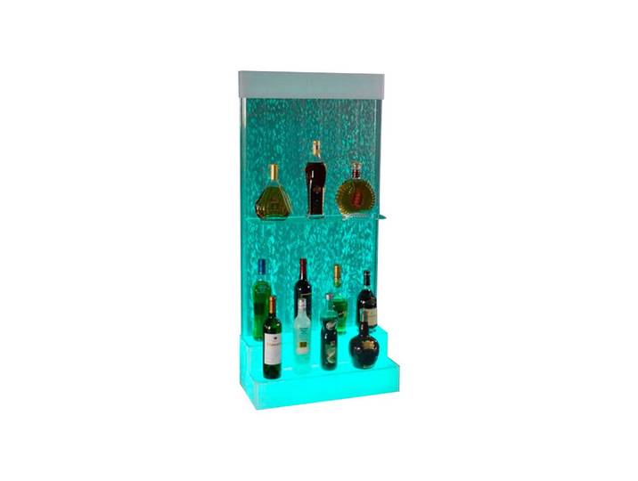 JVmoebel Barschrank LED Bar Ablagen Wasser Wand Bar Theke Regal Möbel Wasserwände Regal Made in Europa