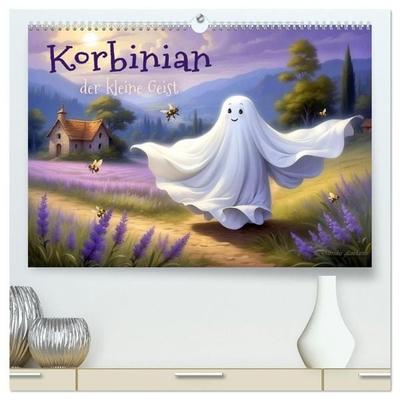 Korbinian, der kleine Geist (hochwertiger Premium Wandkalender 2027 DIN A2 quer), Kunstdruck in Hochglanz