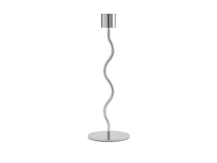 Cooee Design Bougeoir Curved 23 cm Acier inoxydable