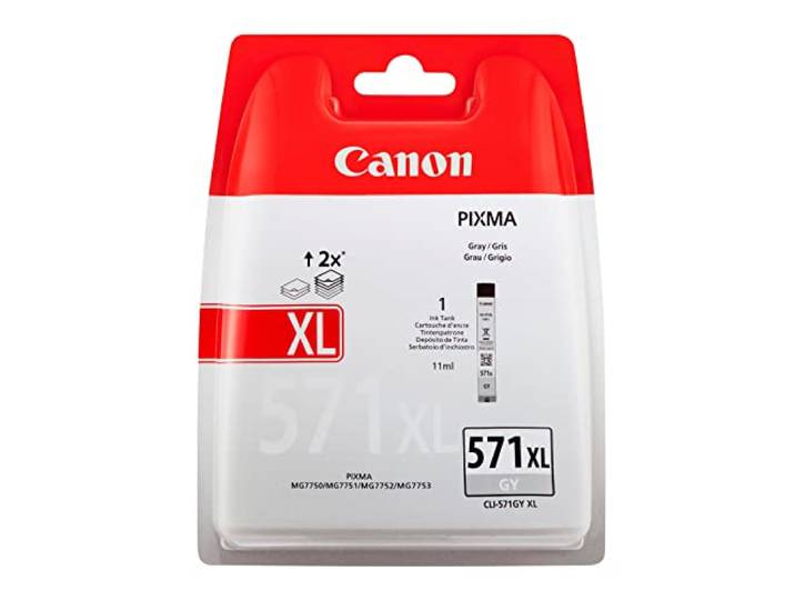 Canon CLI-571XL Cartouche GY Gris XL (Pack plastique sécurisé)