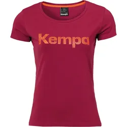 Kempa Graphic T-Shirt Girls Deep Rot 128