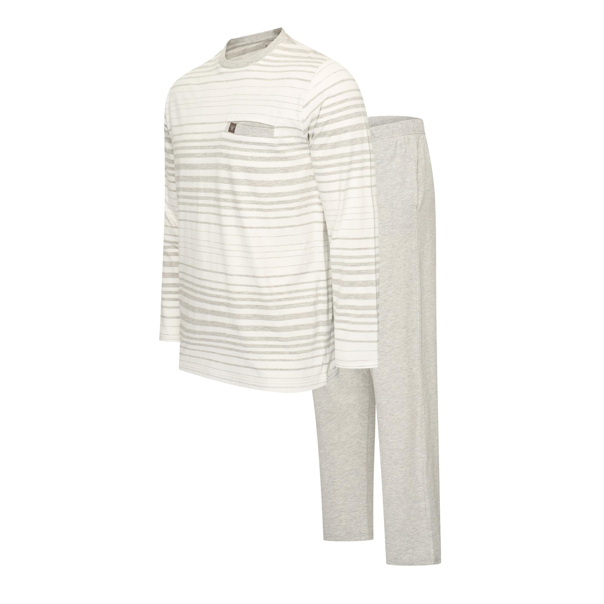Cappuccino Italia Pyjama Siena Pyjama Grau