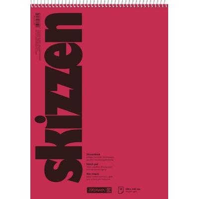 Brunnen Skizzenblock 24x33cm 50 Blatt Spiral