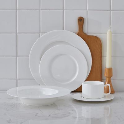 Stone Lain Sylvie 20-Piece Bone China Dinnerware Set, White
