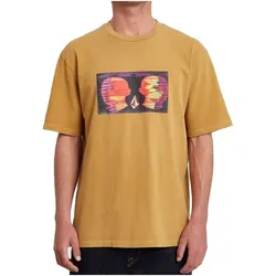 Volcom Herren T-Shirt Animoscillator gelb - L - L