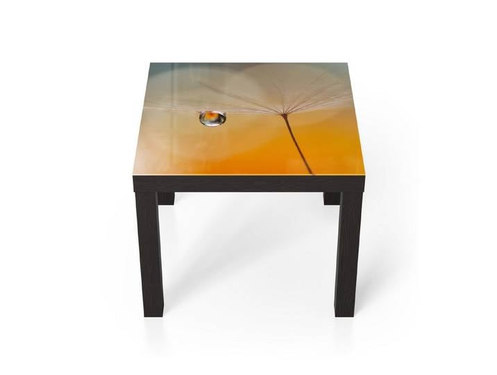 DEQORI Couchtisch 'Träne des Morgens', Glas Beistelltisch Glastisch modern