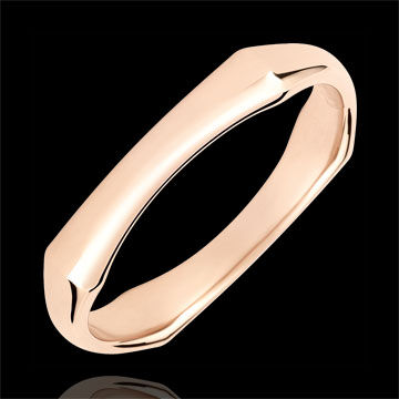 Edenly Ring Heiliger Urwald - 4 mm - 9 Karat Rotgold