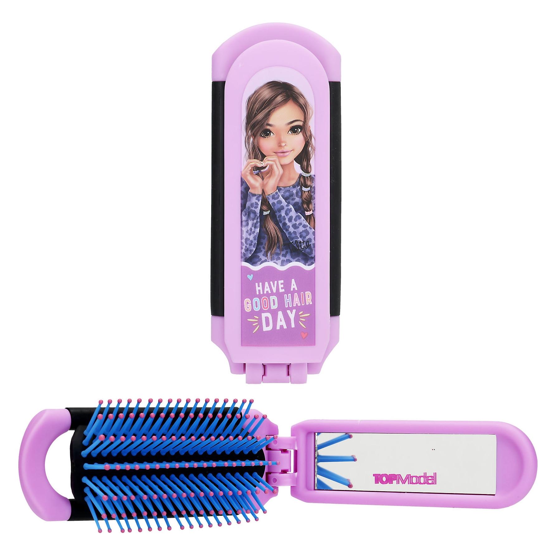Top Model Topmodel - Folding Hairbrush with Mirror - Compact (0413550)