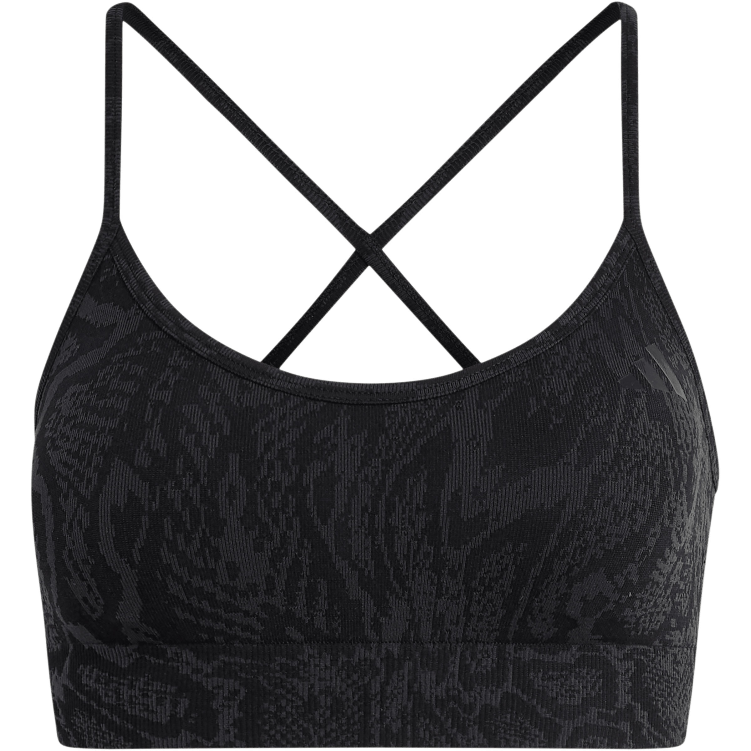 adidas Workout Knit Snake Light Support Sport BH Damen Sport-BHs schwarz Größe XL Training & Fitness | Yoga Widerstandsfähig
