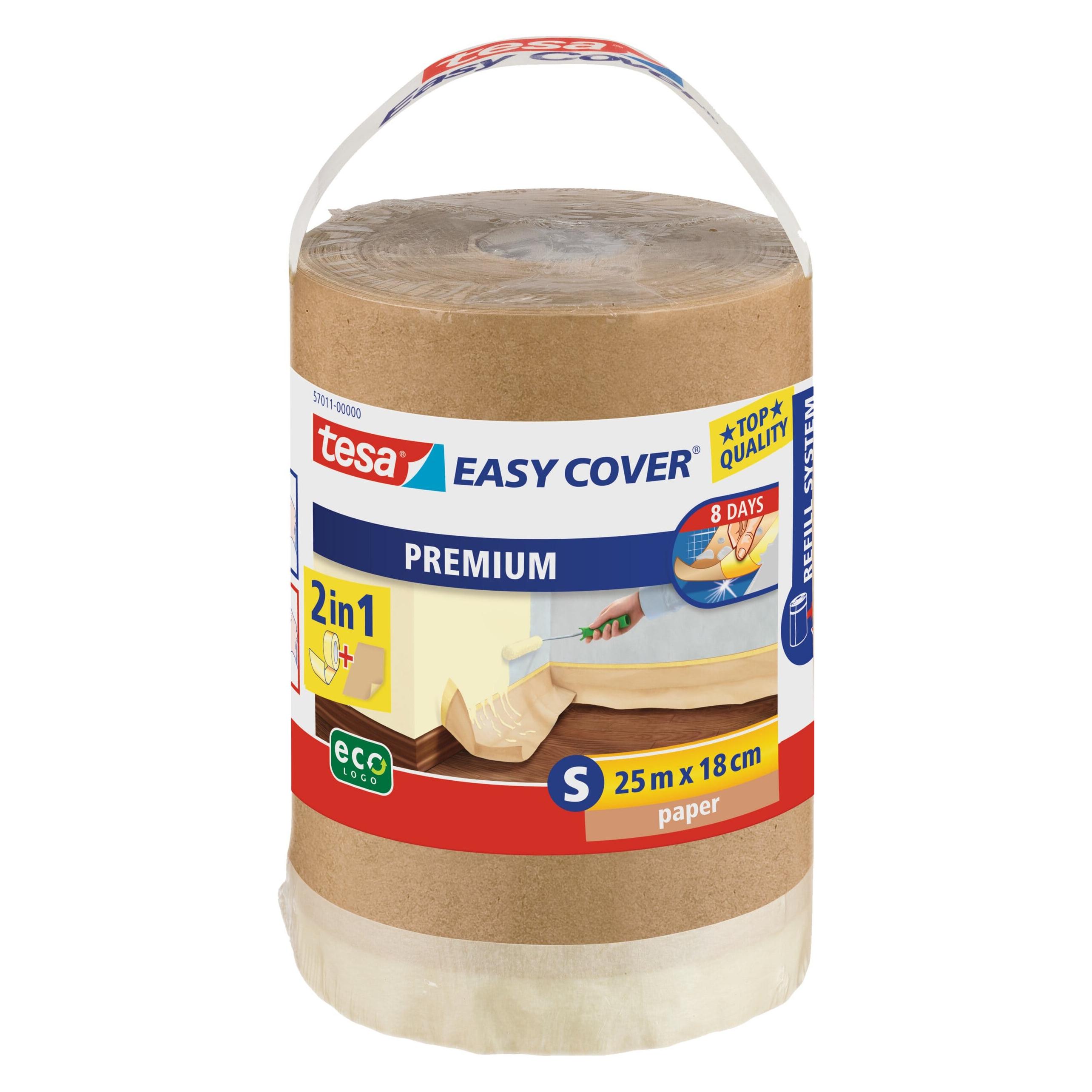 tesa EASY COVER Malerfolie UNIVERSAL, aus Papier, Refill Nachfüllrolle (56579-00000-00)