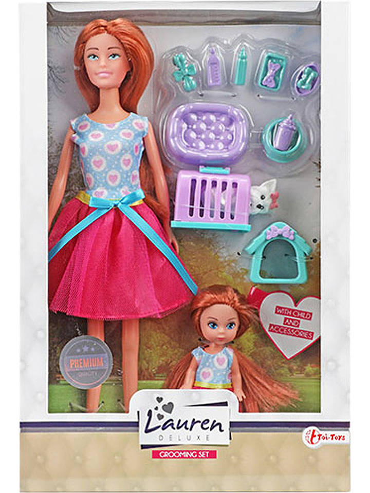 Toi-Toys Puppe "Lauren - Hundepflege" mit Zubehör - ab 3 Jahren - onesize