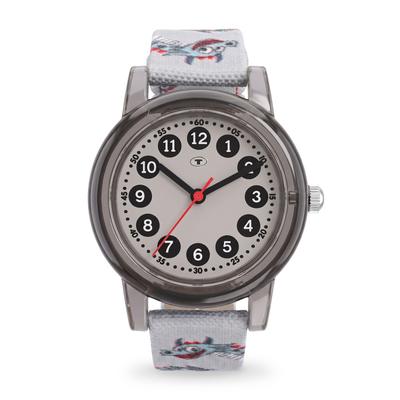 Quarzuhr TOM TAILOR, grau (bunt, bunt, schwarz), Armbanduhren, Kinder, Quarzuhr, Armbanduhr, Kinderuhr, Junge, analog, Textilband