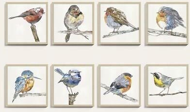 "Birds of a Feather Art - Print II, 12"" x 12"" - Ballard Designs"